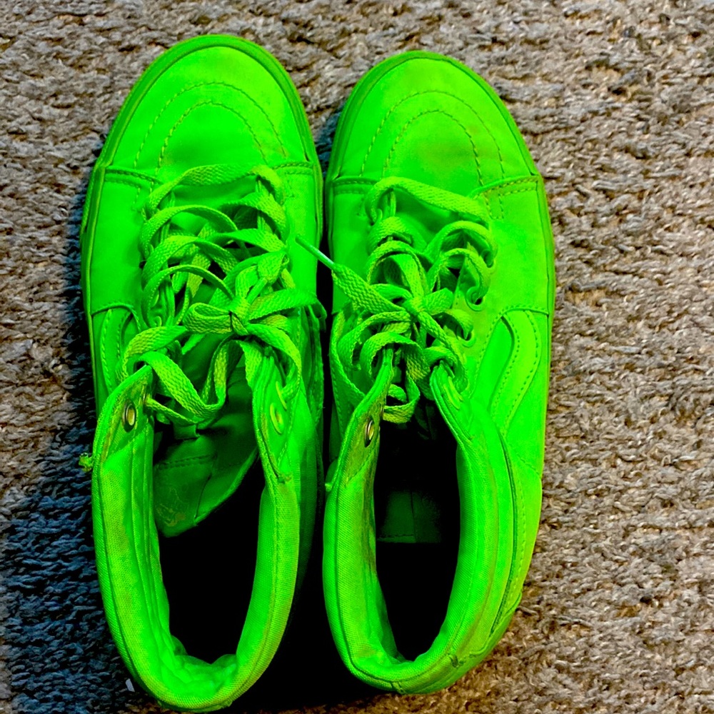 Lime Green Vans Shoes